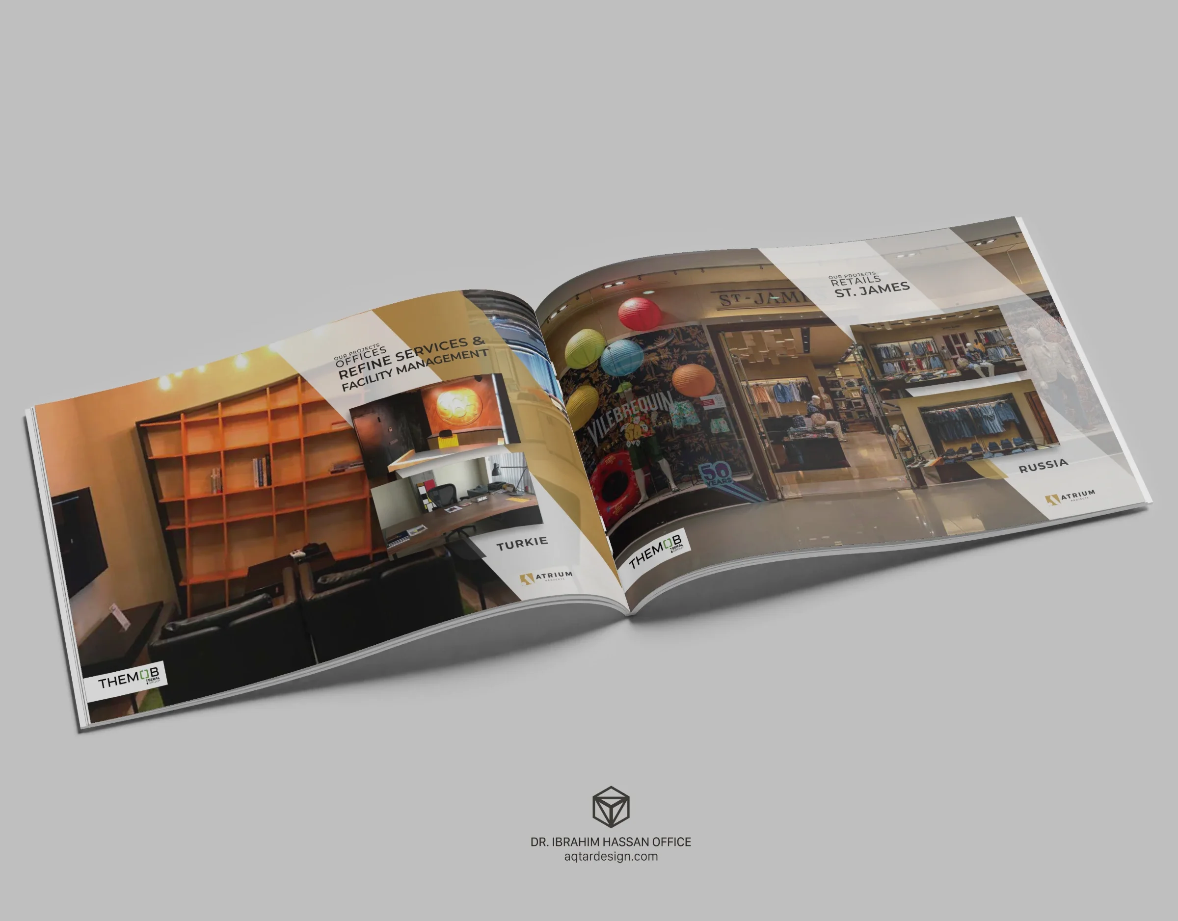 Atrium projects Company, Logo and Identity Design — لوحة ١١
