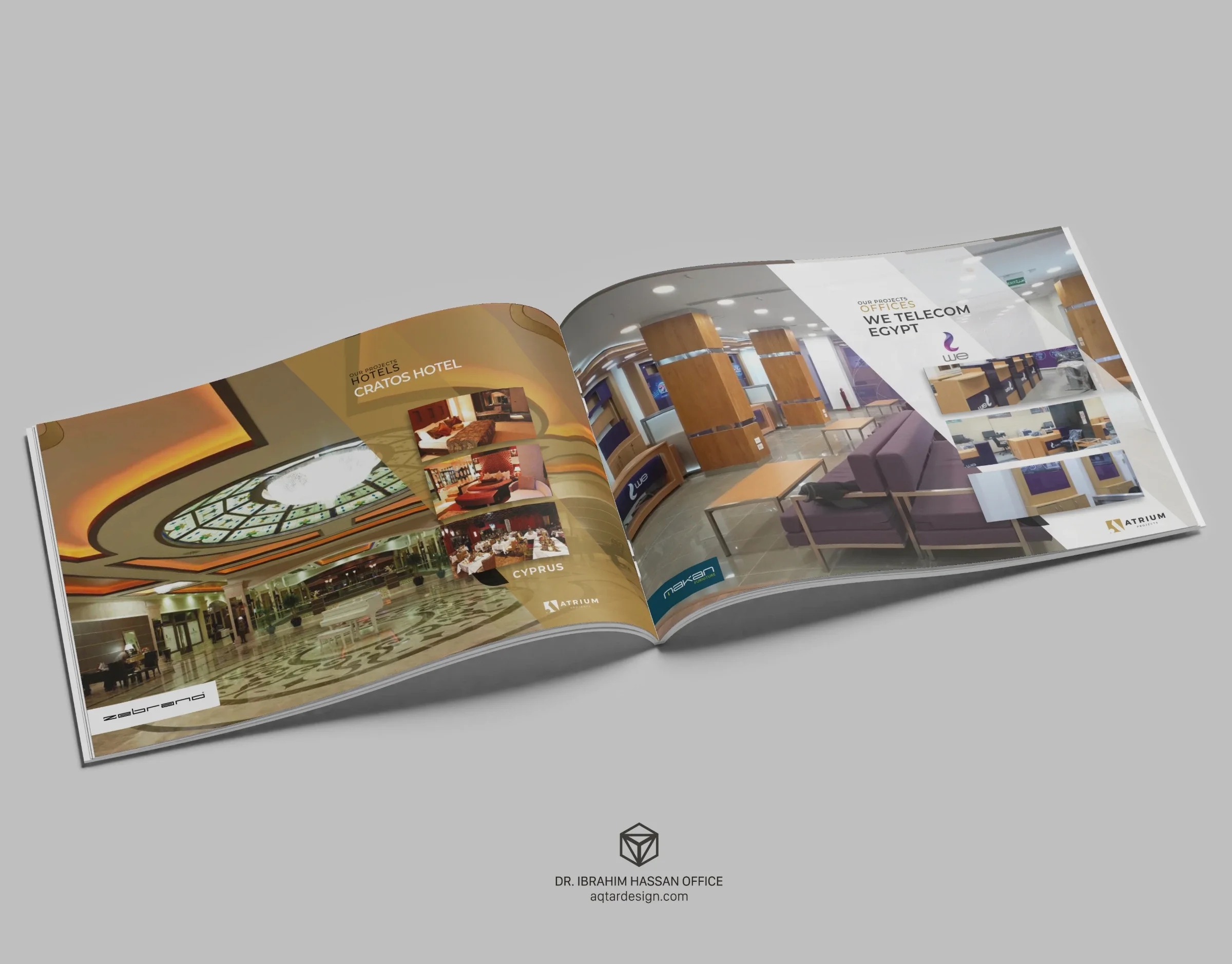 Atrium projects Company, Logo and Identity Design — لوحة ١٢