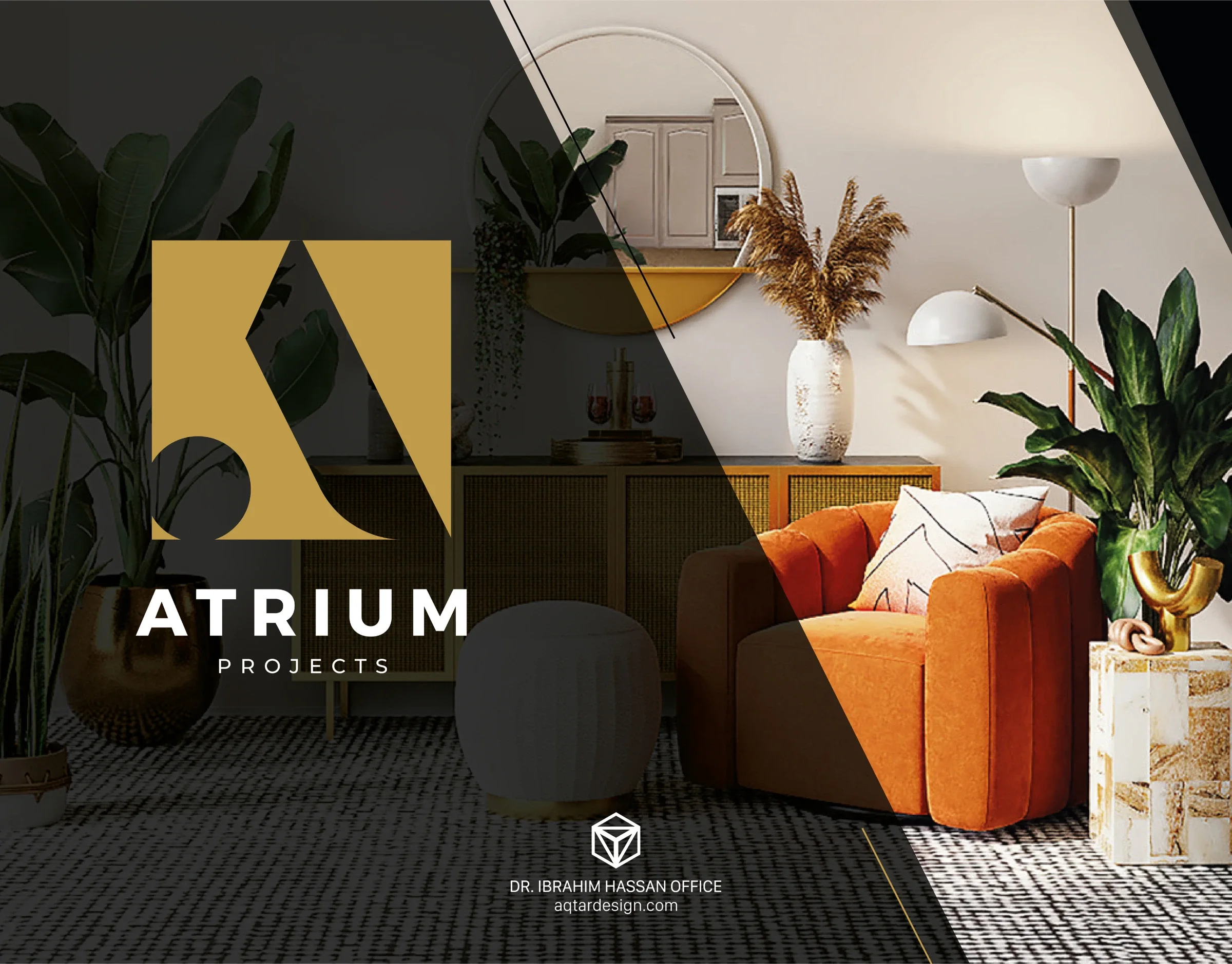 Atrium projects Company, Logo and Identity Design — لوحة ١٨