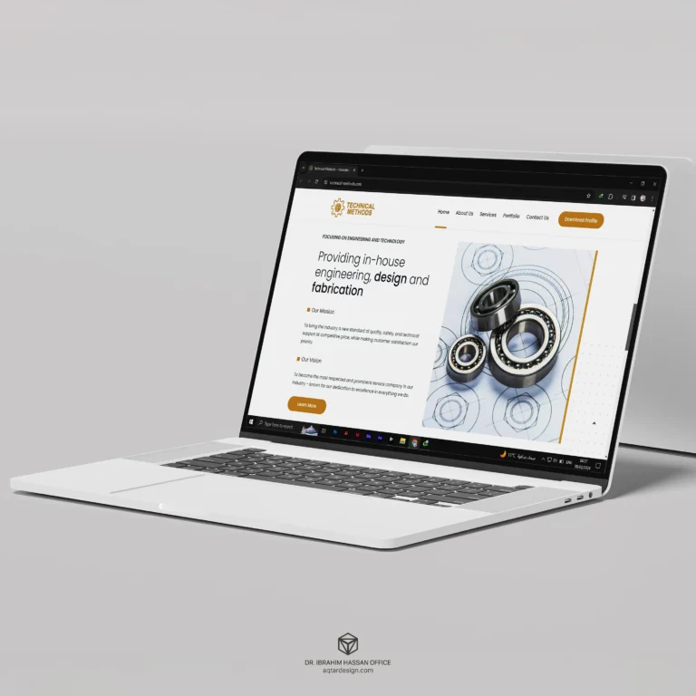 Technical Methods Website — لوحة ٤